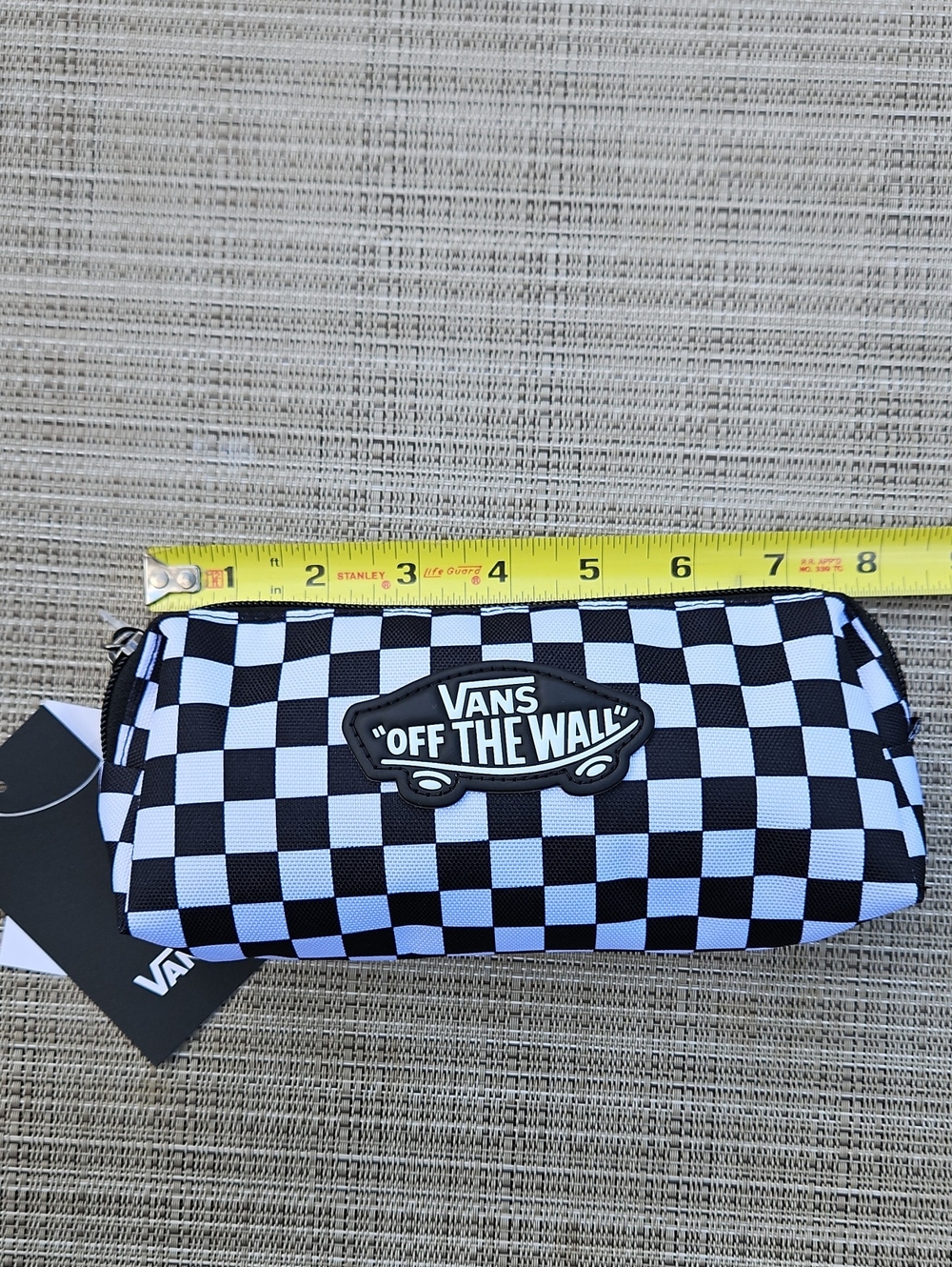 Vans Checkerboard 'Off The Wall' Pencil Case - Black & White - Picture 9 of 12